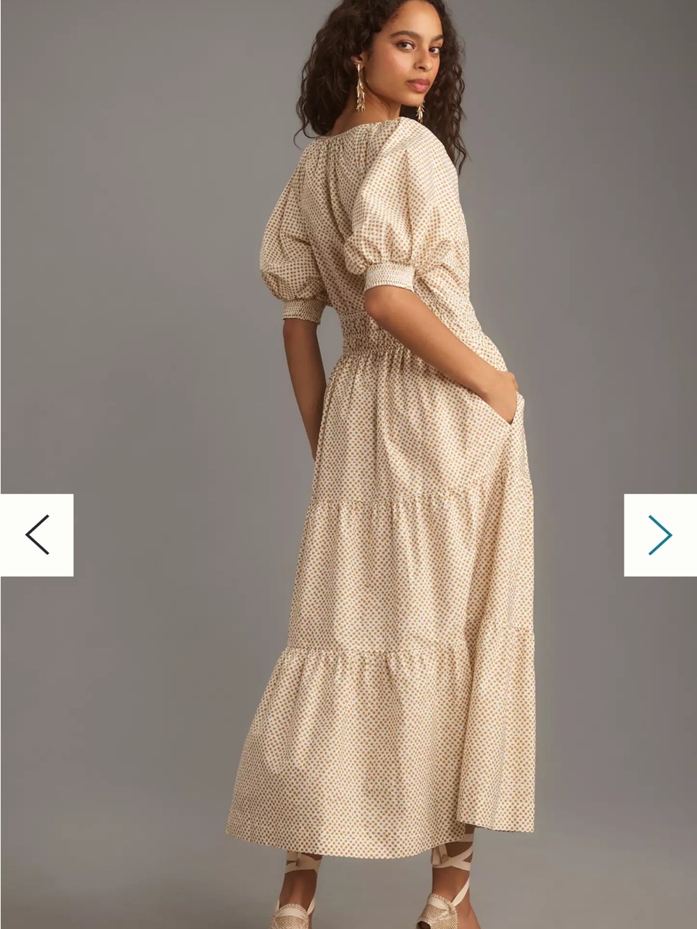 Anthropologie The Somerset Maxi Dress: Puff-Sleeve Edition Size Medium - Picture 2 of 13
